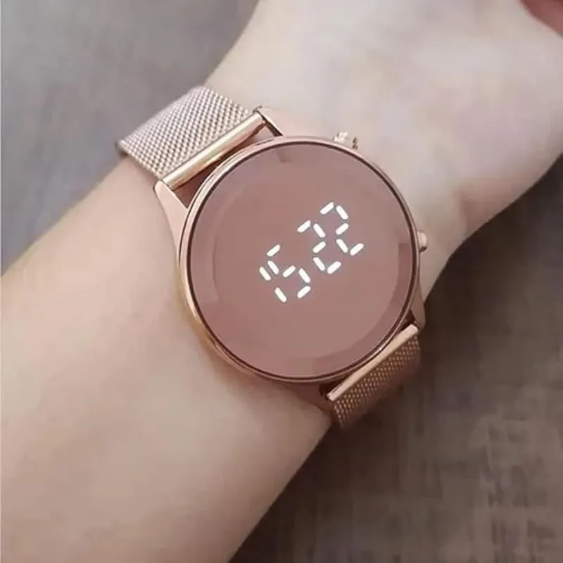 Relógio Lince Feminino Ref: Ldr4648l Rxrx Digital LED Rosé