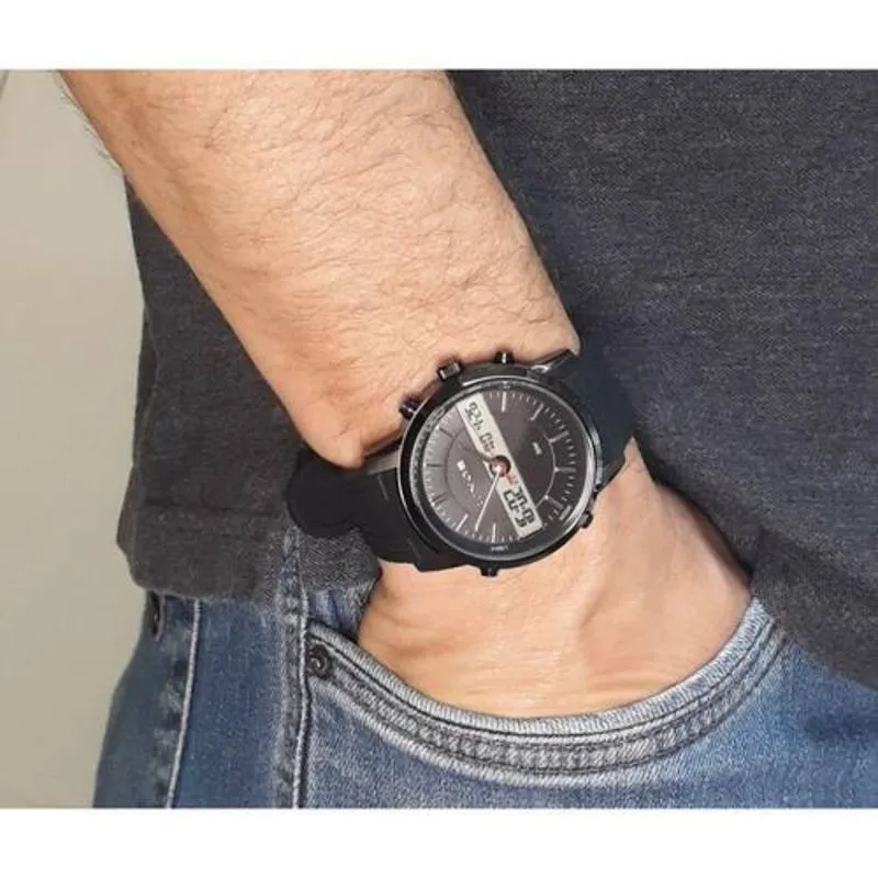 Relogio Lince Masculino digital analógico preto esportivo MAP4489L P1PX