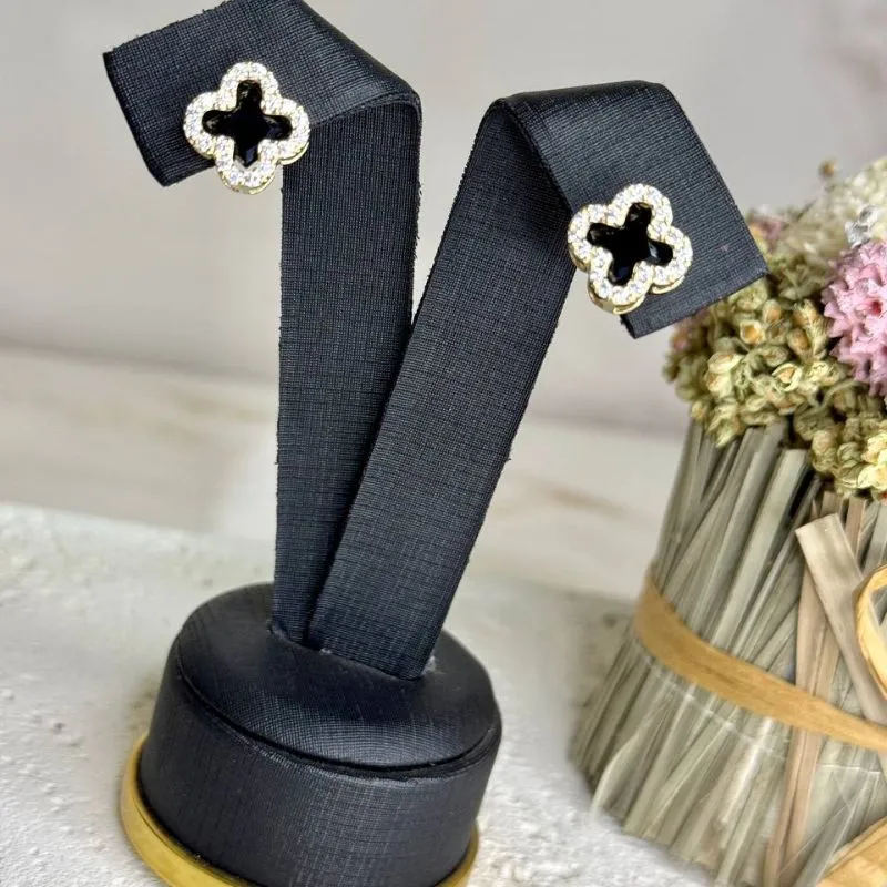 Brinco Inspiração VC Contorno Cravejado - Preto