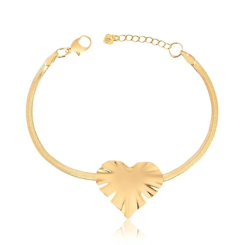 Pulseira Coração Banhado - Vicenza