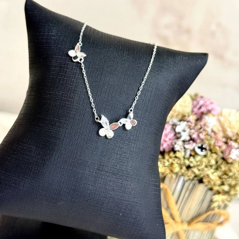 Pulseira Noelle - Borboletas - Prata 925 - 16cm