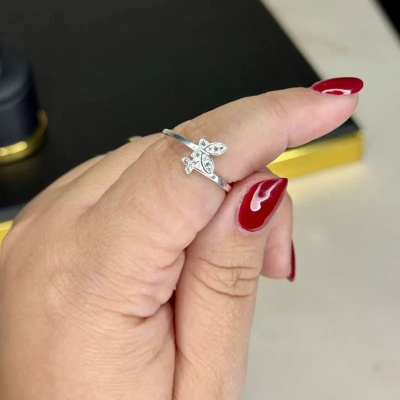 Anel Brilho de Neve - Prata 925